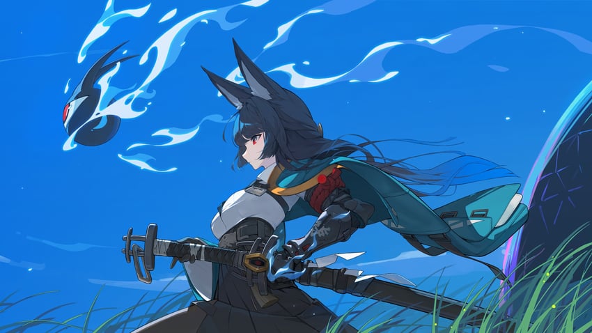 hoshimi miyabi and tailless (zenless zone zero) drawn by nikki_l
