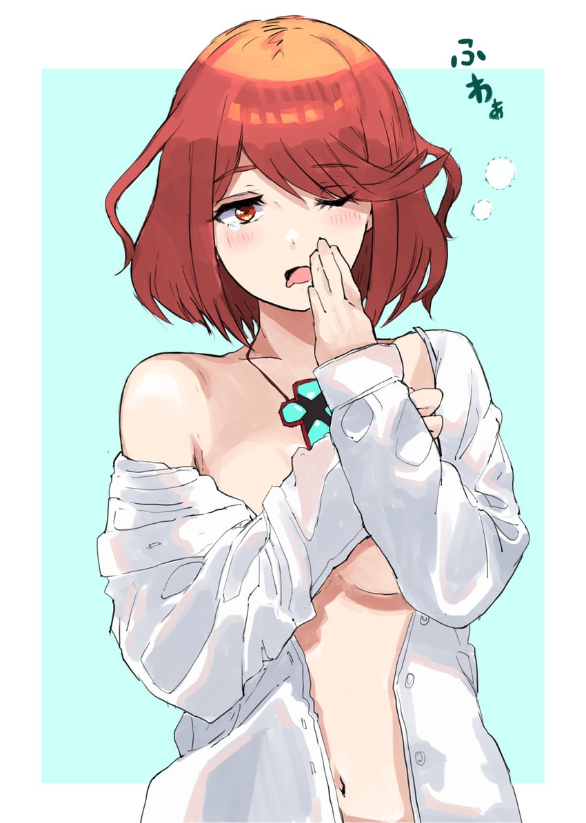 pyra (xenoblade chronicles and 1 more) drawn by yamame_012