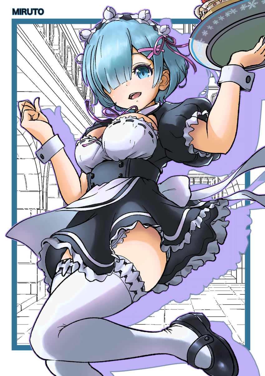 rem (re:zero kara hajimeru isekai seikatsu) drawn by miruto2