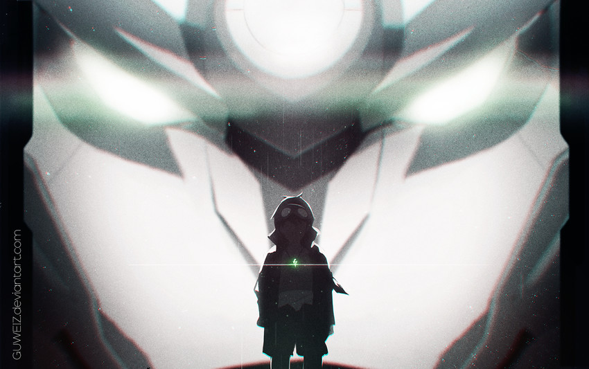 simon and lagann (tengen toppa gurren lagann) drawn by guweiz
