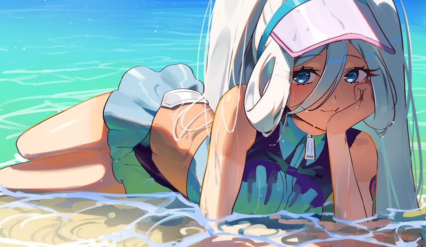 hatsune miku and water miku (pokemon and 2 more) drawn by shedar