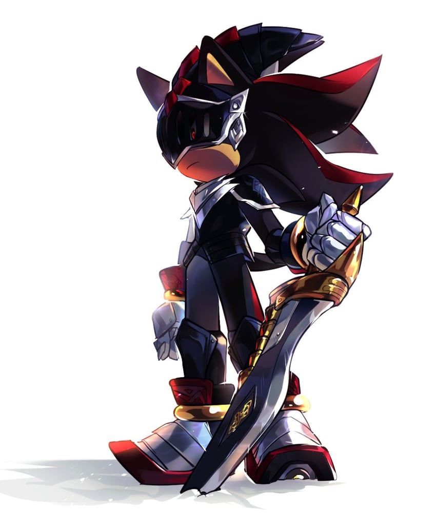 shadow the hedgehog and lancelot (sonic and 1 more) drawn by weon1119