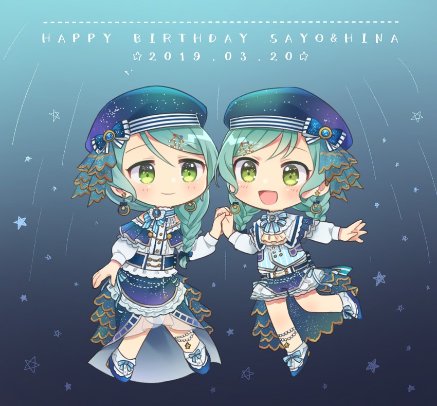 hikawa sayo and hikawa hina (bang dream!) drawn by bd_ayknn
