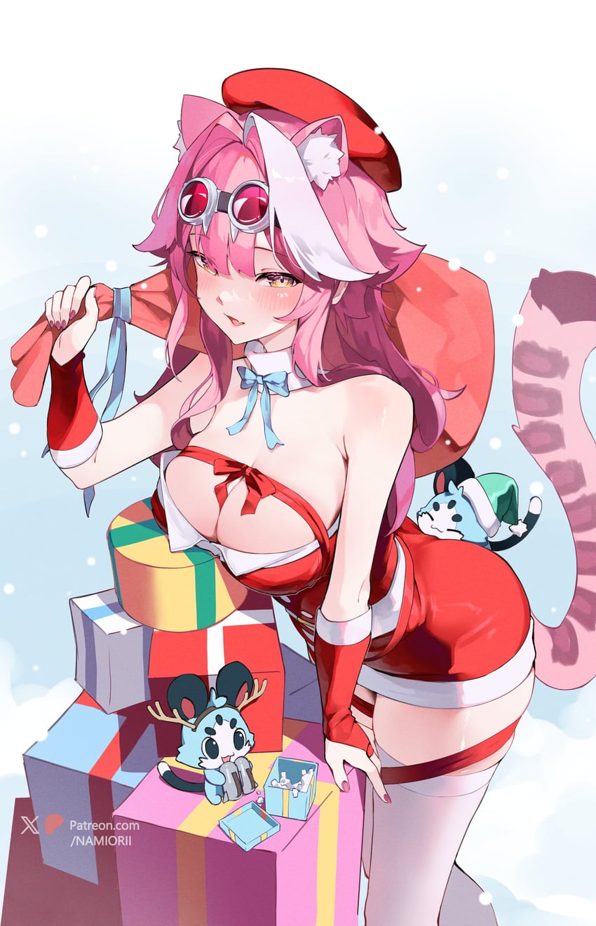 raora panthera and chattino (hololive and 1 more) drawn by namiorii