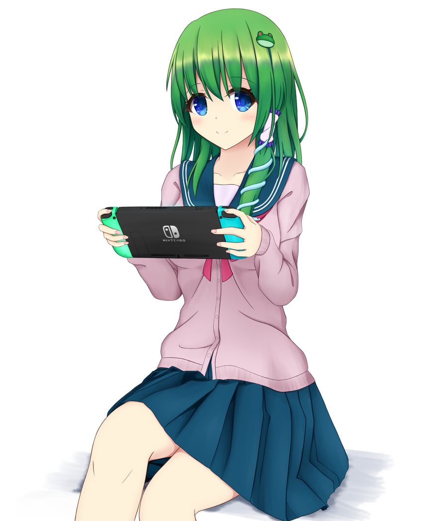 kochiya sanae (touhou and 1 more) drawn by f_and_sanae