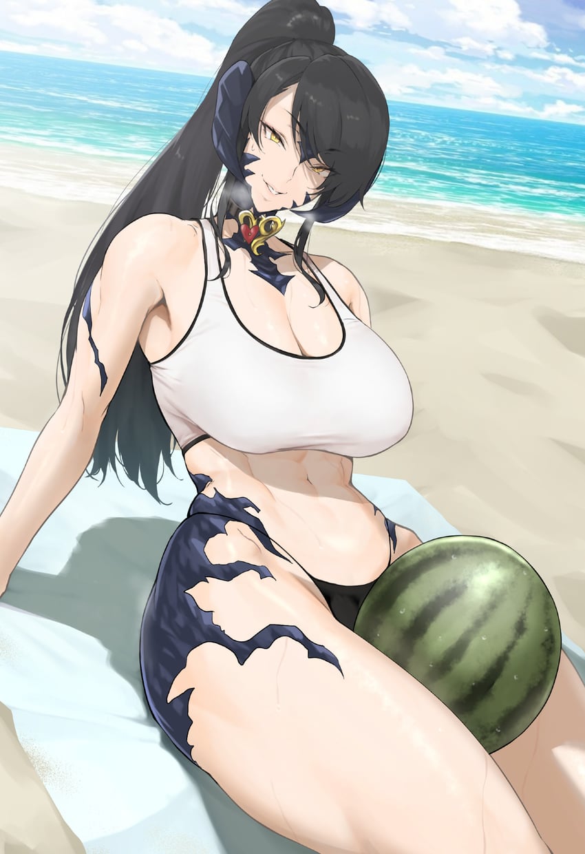 warrior of light and sapphira nyx (final fantasy and 1 more) drawn by anagumasan