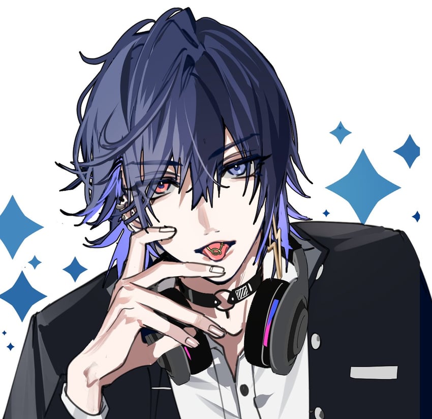yugo asuma (nijisanji and 1 more) drawn by kanishiima