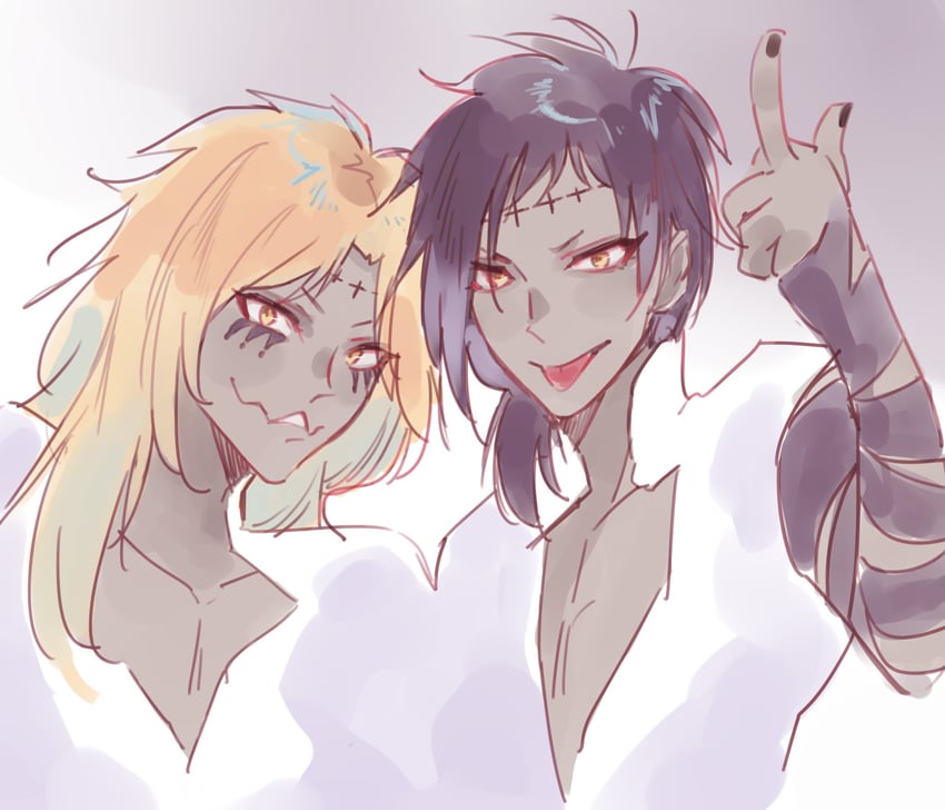devit and jasdero (d.gray-man) drawn by george_man