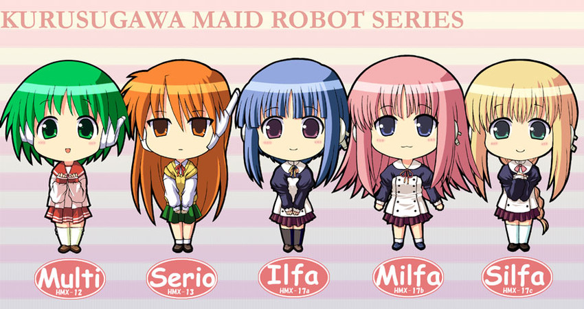 ilfa, multi, serio, silfa, and milfa (to heart 2 and 2 more) drawn by chaccu