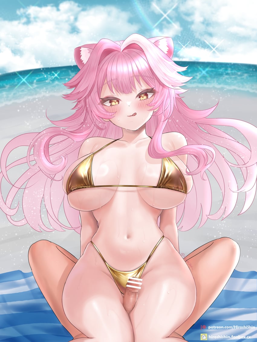 raora panthera (hololive and 1 more) drawn by hiroshi_shin