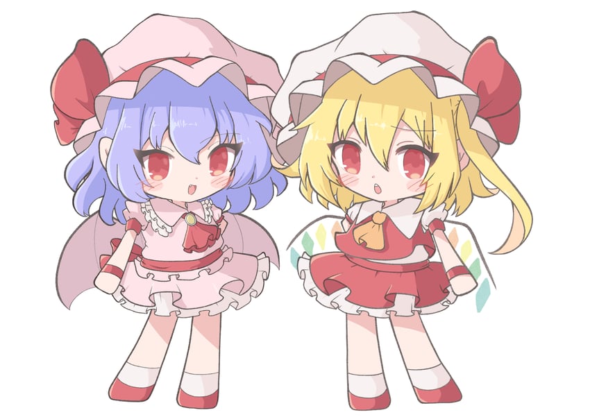 remilia scarlet and flandre scarlet (touhou and 1 more) drawn by masakamea