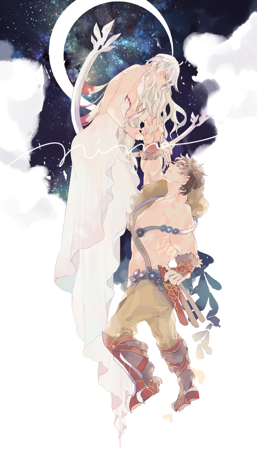artemis and super orion (fate and 1 more) drawn by masuo1992