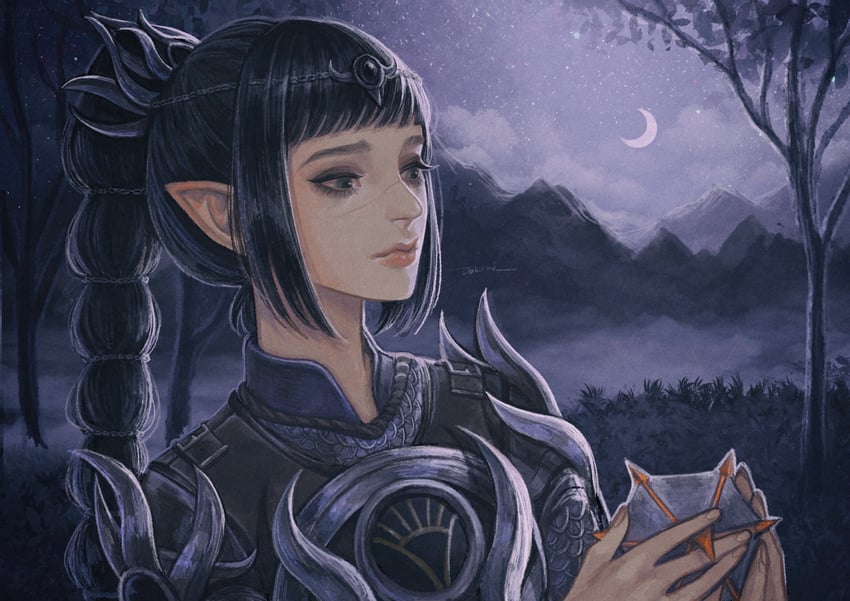 shadowheart (dungeons & dragons and 2 more) drawn by tokine_kira