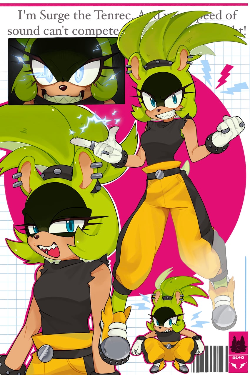 surge the tenrec (sonic and 1 more) drawn by 3mia_hadi3