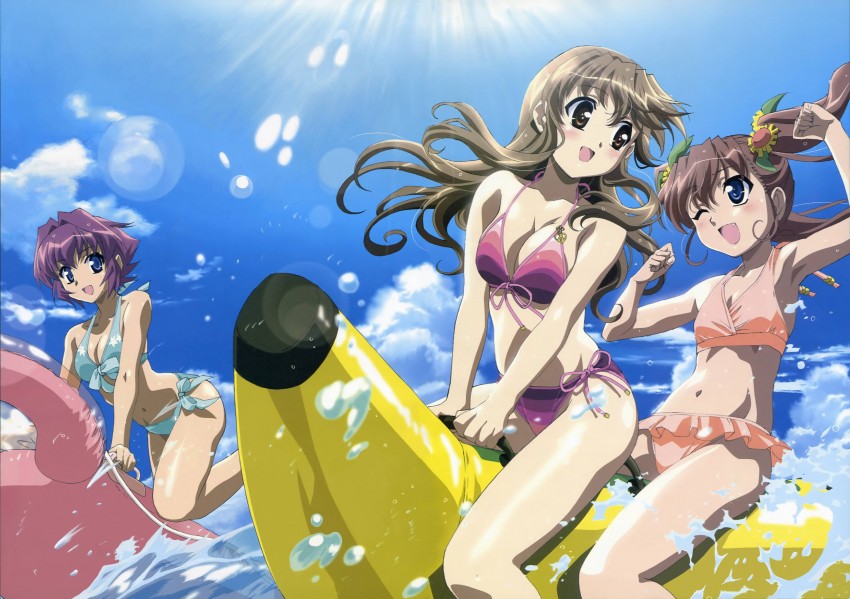 nogizaka haruka, nogizaka mika, and amamiya shiina (nogizaka haruka no himitsu) drawn by ishino_satoshi