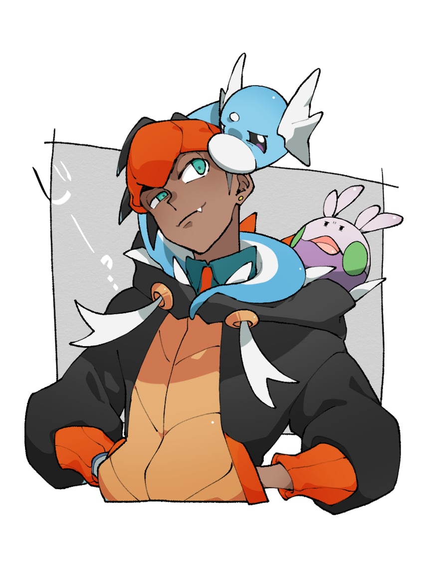 raihan, goomy, and dratini (pokemon and 1 more) drawn by tpgphqymbipcvua