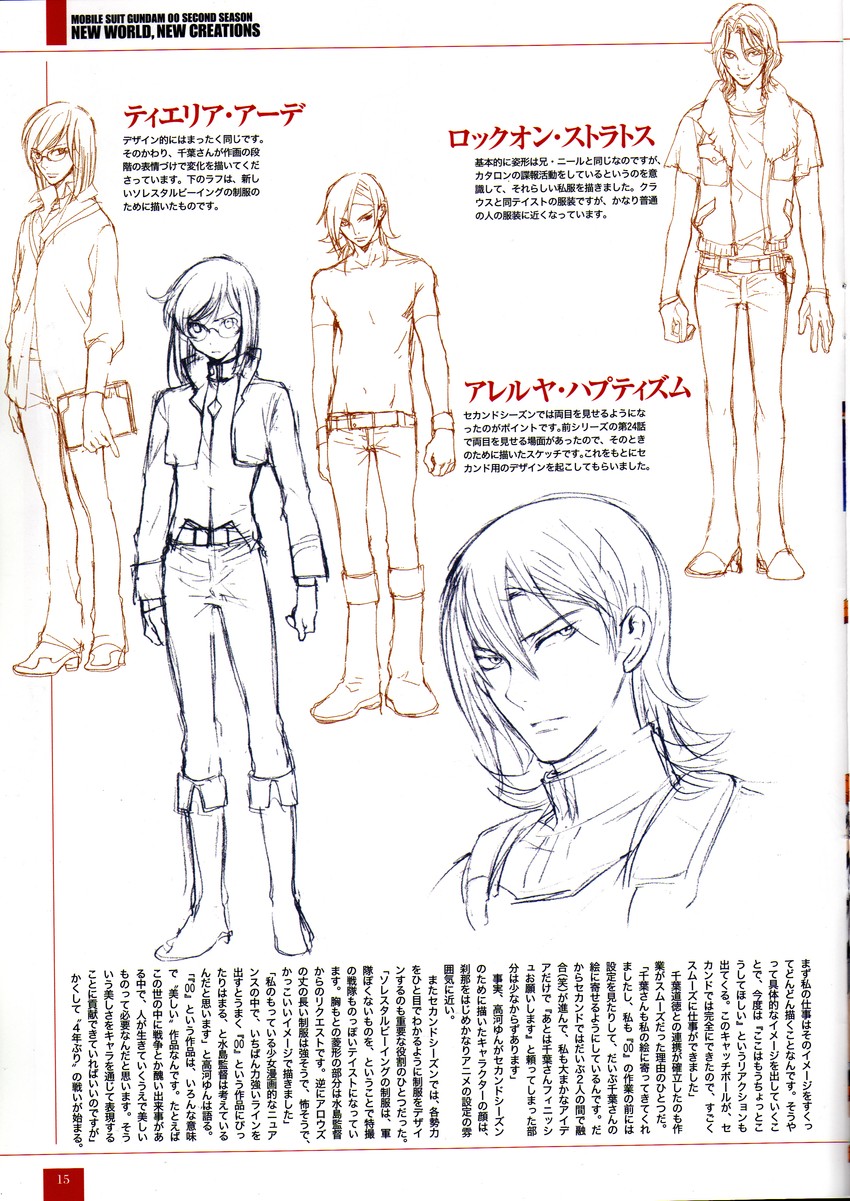 tieria erde, lockon stratos, and allelujah haptism (gundam and 1 more) drawn by kouga_yun