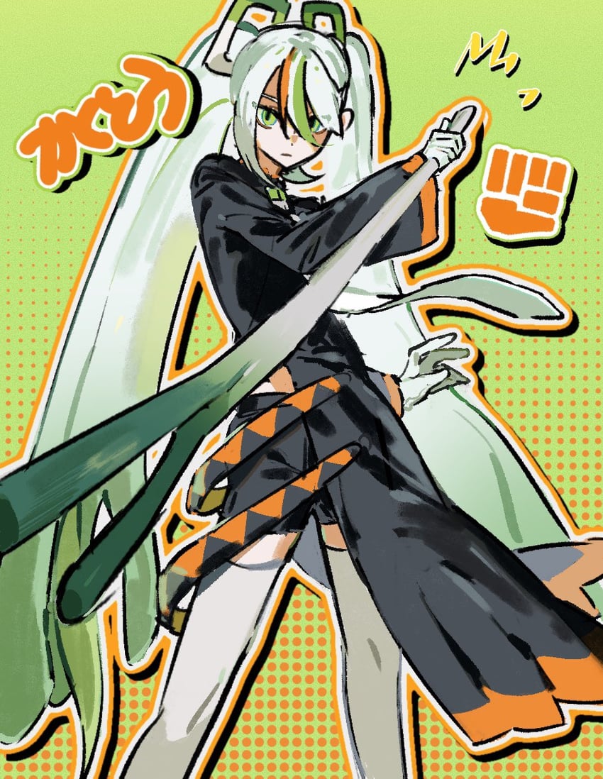 hatsune miku and fighting miku (pokemon and 2 more) drawn by hatena_art
