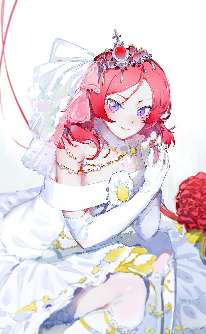 nishikino maki (love live! and 2 more) drawn by hoshimawa