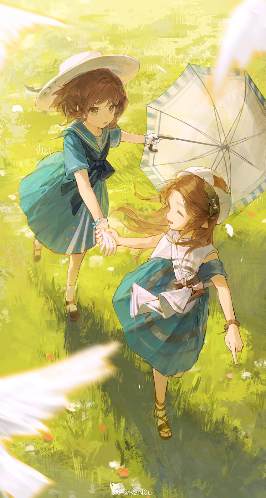 eagle and la source (reverse:1999) drawn by konohana_(weibo)