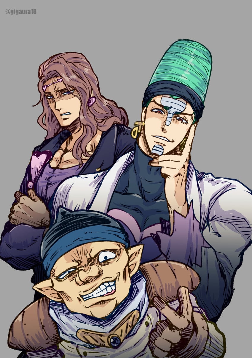 Vanilla Ice Terence T D Arby And Kenny G Jojo No Kimyou Na Bouken And 1 More Drawn By Giga Omega Danbooru