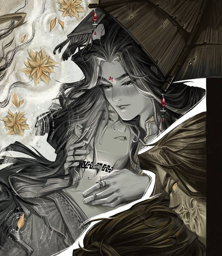 xie lian and jun wu (tianguan cifu) drawn by amonimy