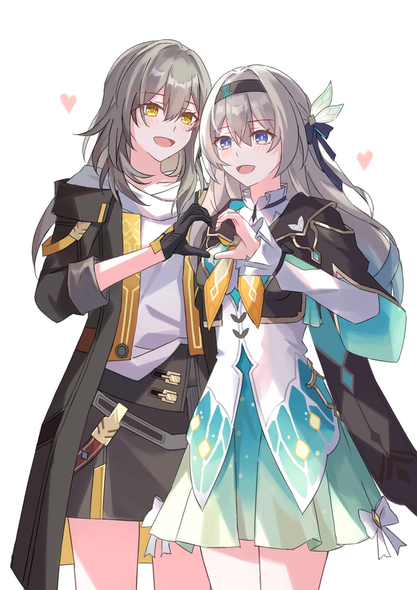 trailblazer, firefly, and stelle (honkai and 1 more) drawn by tsuihane