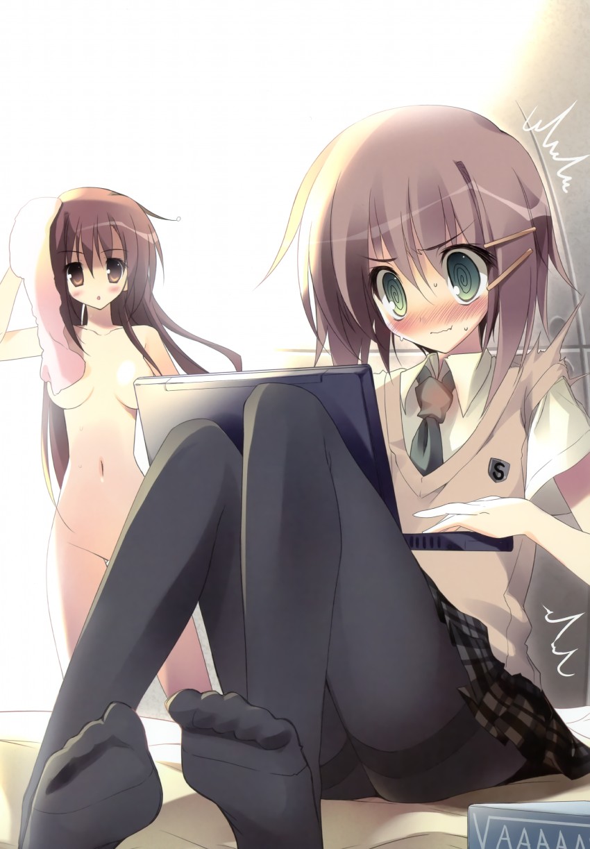 minakami yuki and mamiya hasaki (subarashiki hibi) drawn by karory