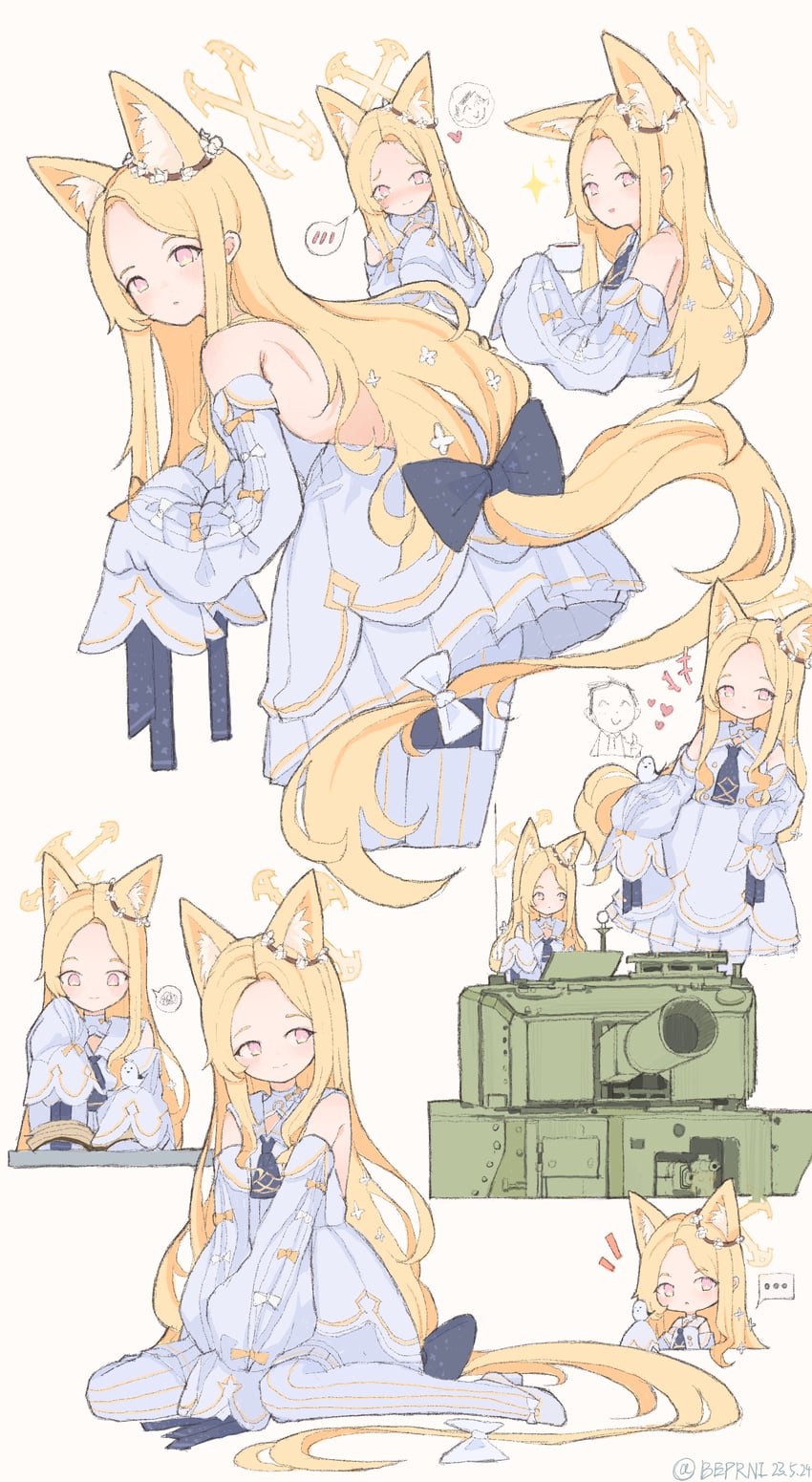 sensei, doodle sensei, and seia (blue archive) drawn by akizuki_kawakaze
