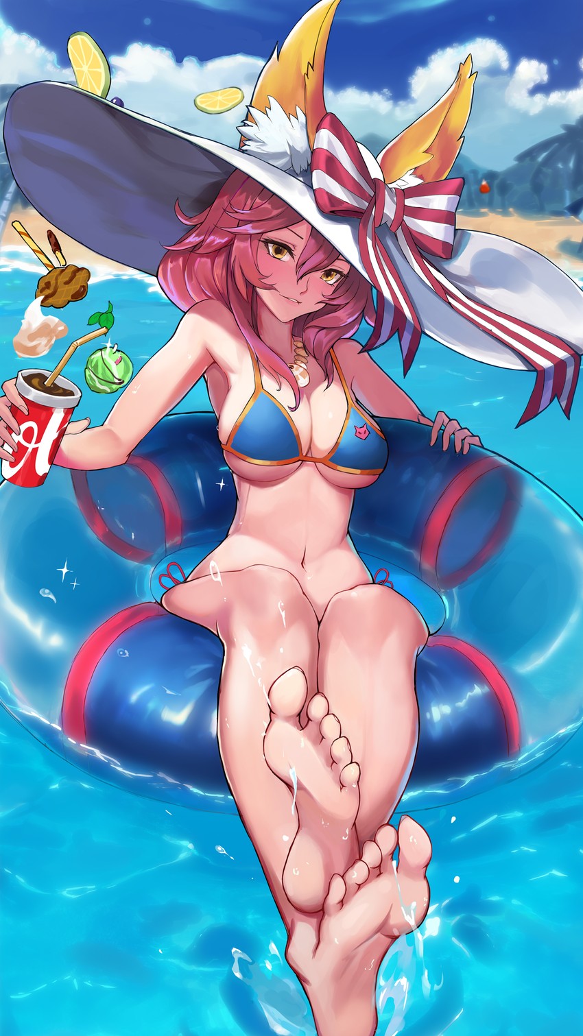 tamamo and tamamo no mae (fate and 3 more) drawn by wuguno_ziran_juan