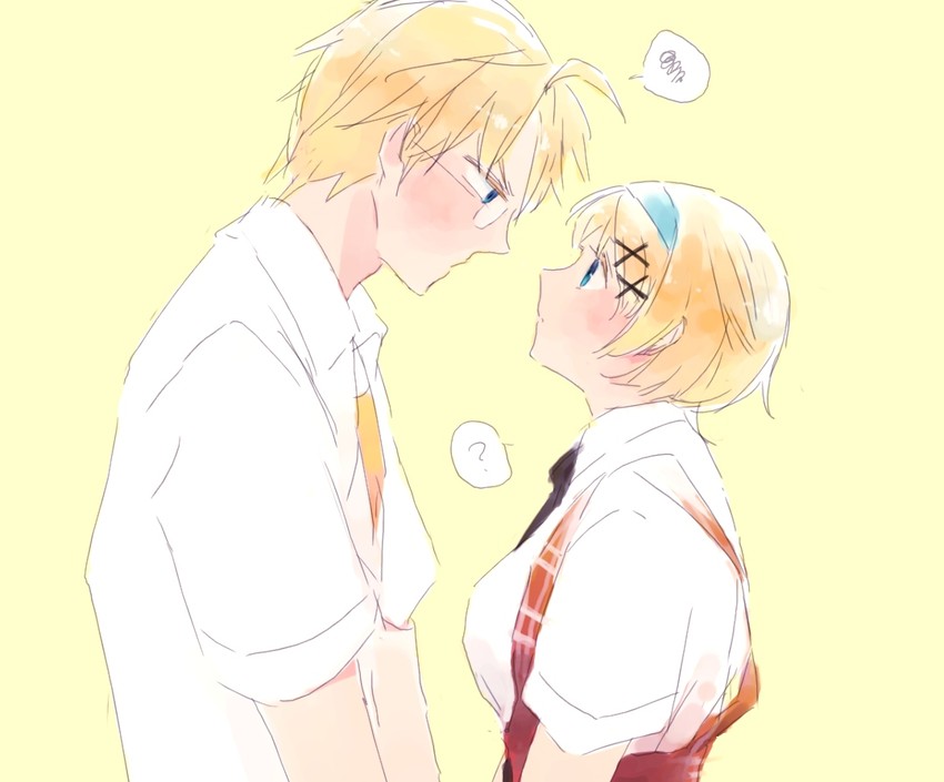 america and ukraine (axis powers hetalia) drawn by akota