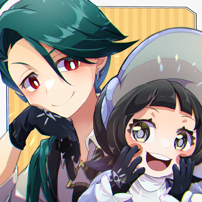 rika and poppy (pokemon and 1 more) drawn by stray0641071225