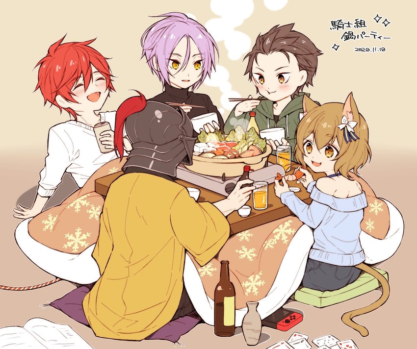 natsuki subaru, felix argyle, reinhard van astrea, julius juukulius, and aldebaran (re:zero kara hajimeru isekai seikatsu) drawn by buu_(buu02)