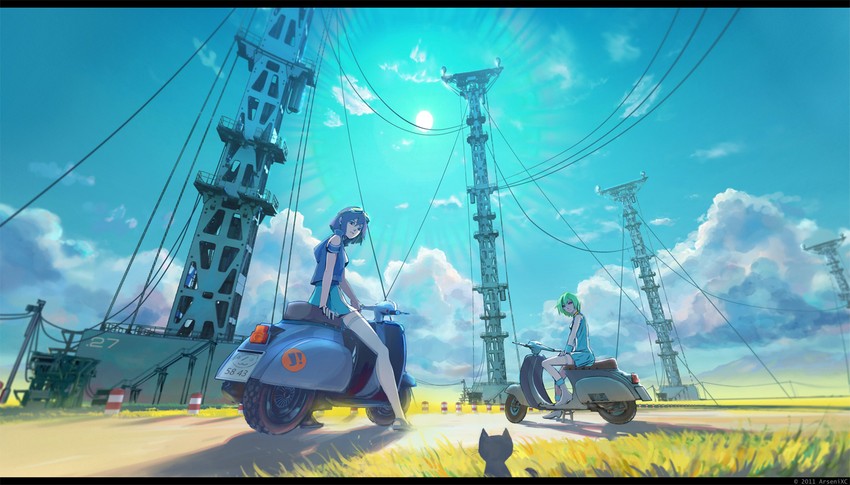 eureka and yumi (eureka seven and 1 more) drawn by arsenixc