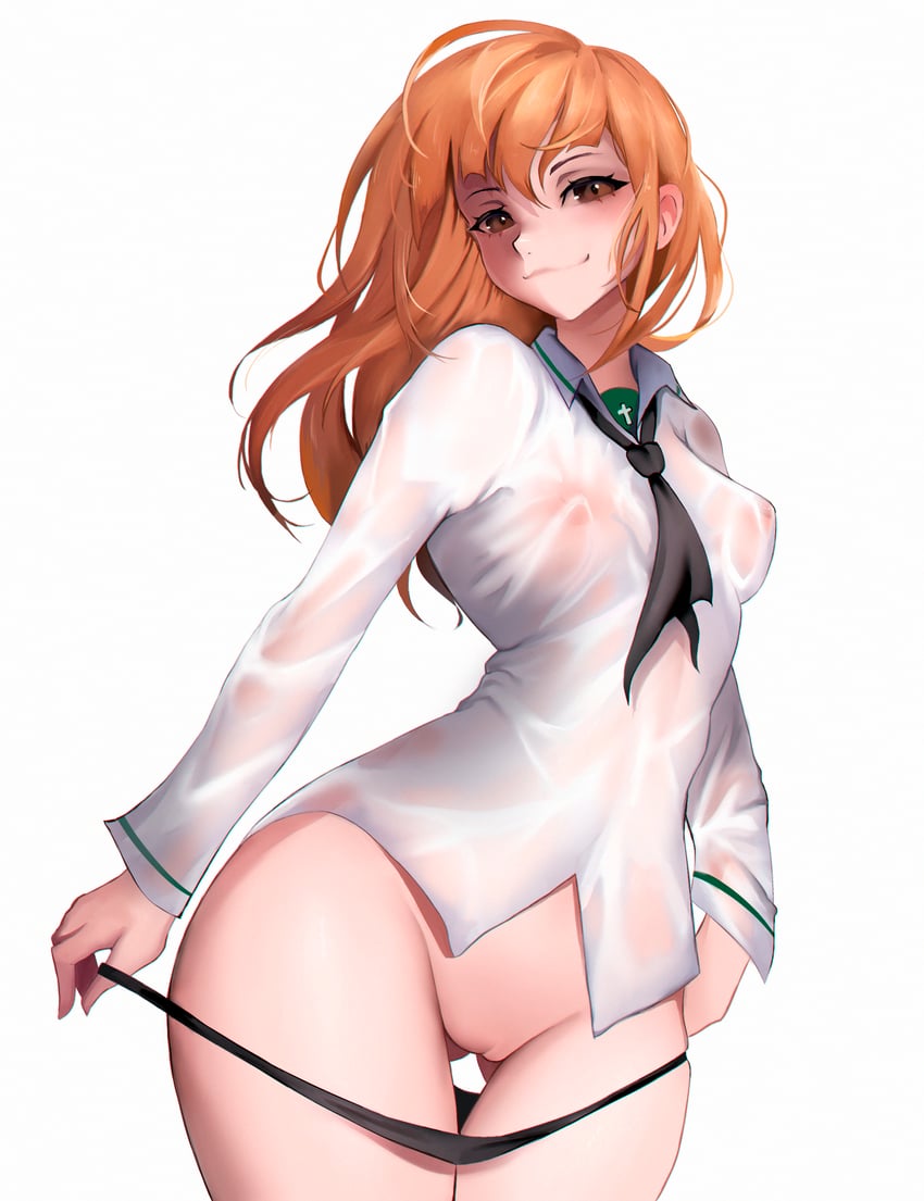 takebe saori (girls und panzer) drawn by belkaderry
