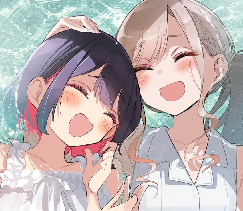 yuutani yuu and suzukaze suzu (bad girl) drawn by nikumaru