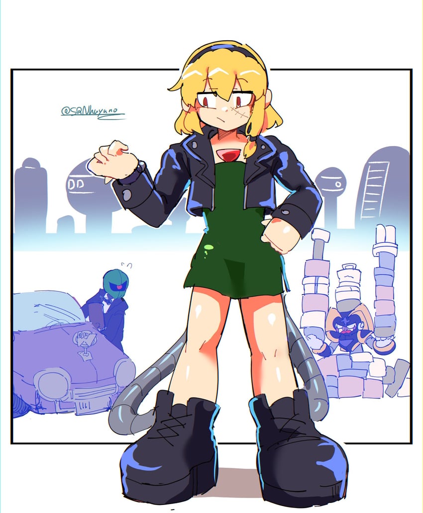 bass, piano, and sniper joe (original and 1 more) drawn by srnhuyuno