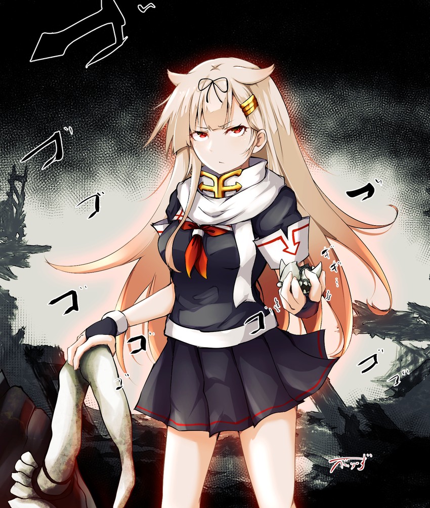 yuudachi and yuudachi kai ni (kantai collection) drawn by baileys_(tranquillity650)