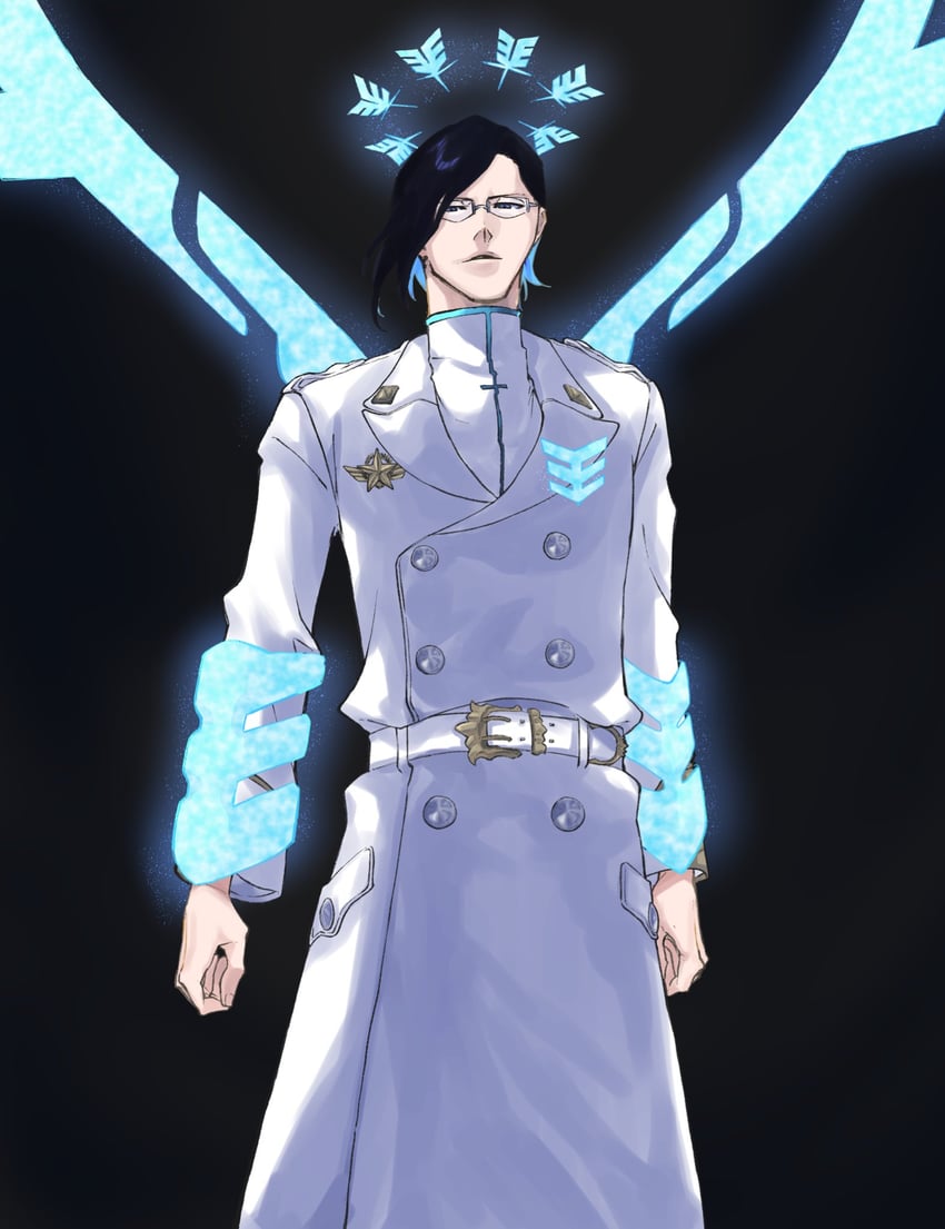ishida uryuu (bleach and 1 more) drawn by mitu_hide43