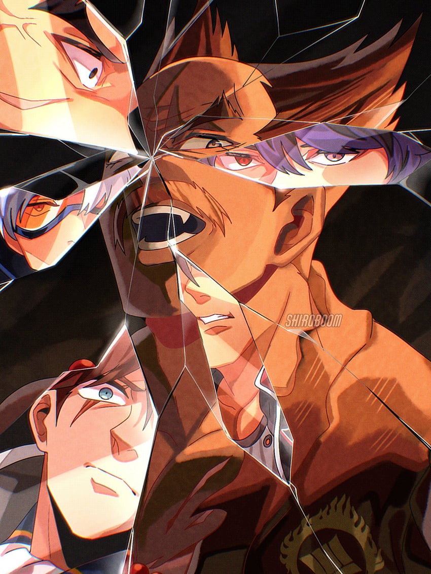 kazama jin, mishima kazuya, reina, mishima heihachi, lars alexandersson, and 1 more (tekken and 1 more) drawn by shiro_boom