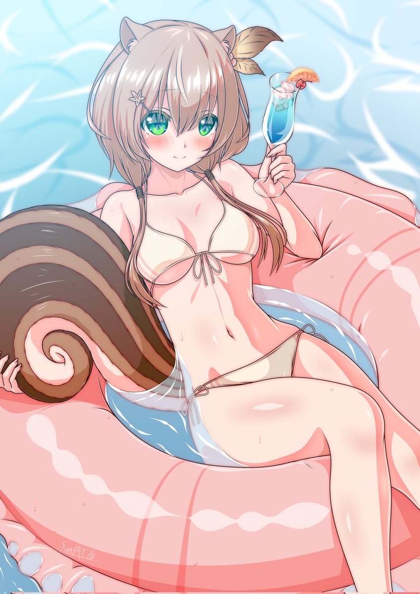 ayunda risu (hololive and 1 more) drawn by heyzan