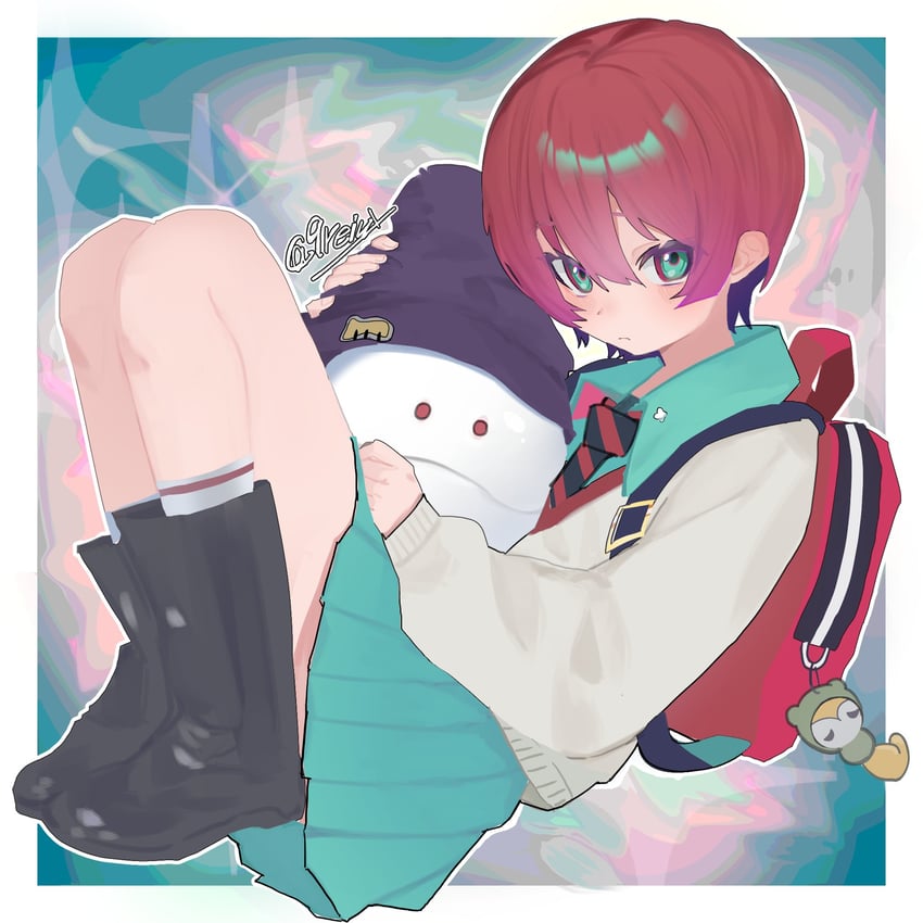 amate yuzuriha and haro (gundam and 1 more) drawn by linchuanzelaip