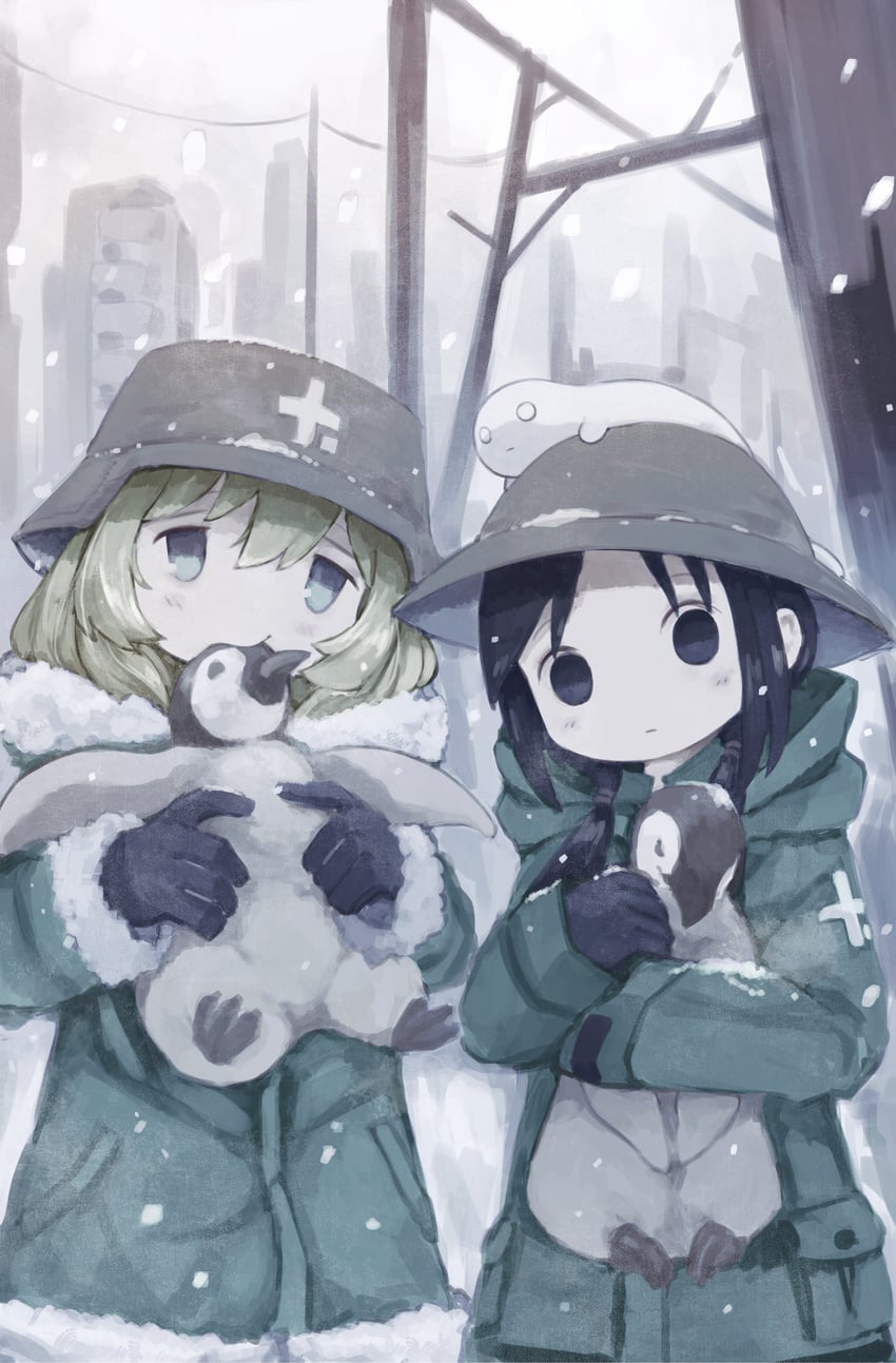 chito, yuuri, and nuko (shoujo shuumatsu ryokou) drawn by yubrich