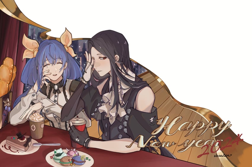 dizzy and testament (guilty gear and 2 more) drawn by vaselinwithout