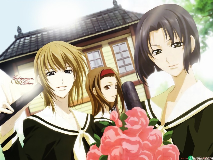 satou sei, mizuno youko, and torii eriko (maria-sama ga miteru) drawn by nakajima_atsuko