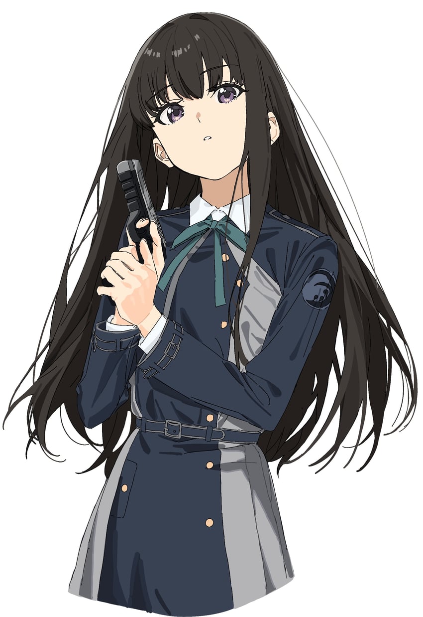 inoue takina (lycoris recoil) drawn by kona_ming