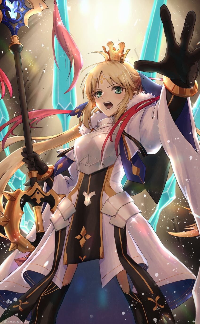 artoria pendragon and artoria caster (fate and 1 more) drawn by mato.