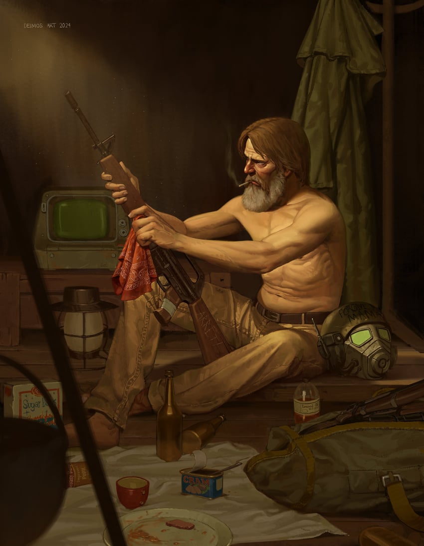 randall clark (fallout and 1 more) drawn by deimos_art