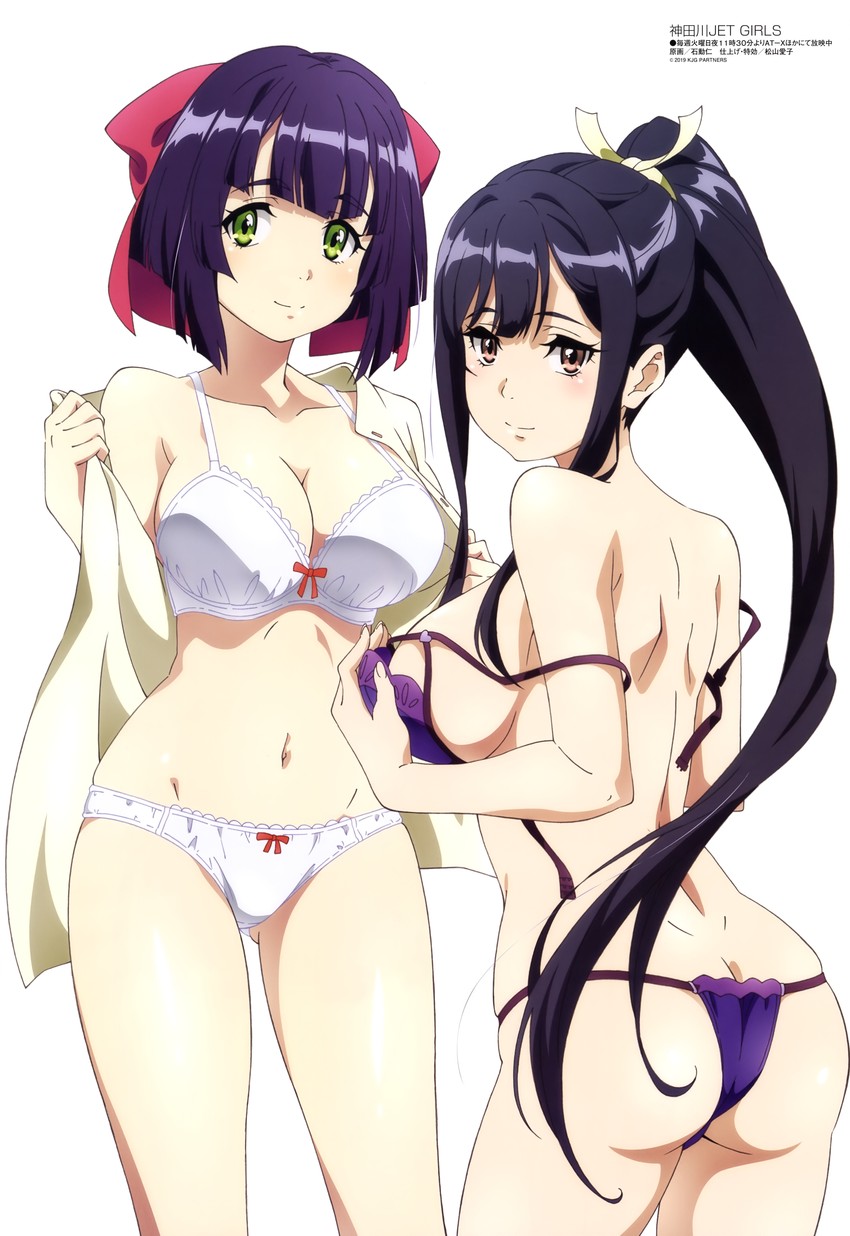 tamaki fuuka and misuda inori (megami magazine and 1 more) drawn by isurugi_jin