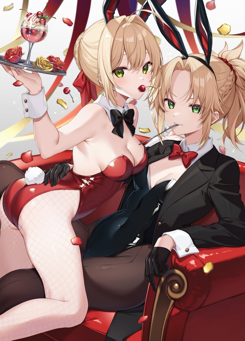 nero claudius and mordred (fate and 1 more) drawn by kan'yu_(citron_82)